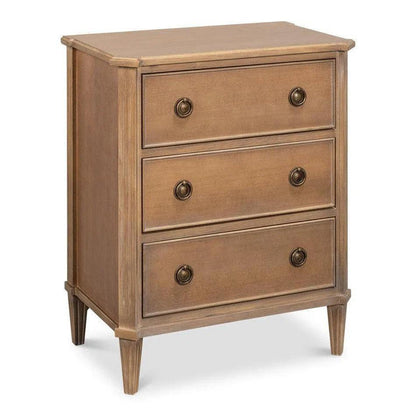 Poppin's Tulip Wood Rectangular Side Table 3 Drawers - LOOMLAN - Side Tables