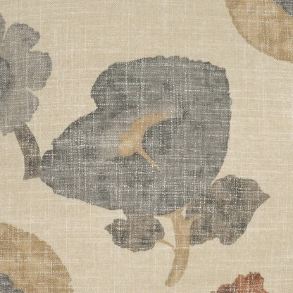 Poppy Floral Design Throw Pillow