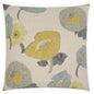 Poppy Floral Design Throw Pillow