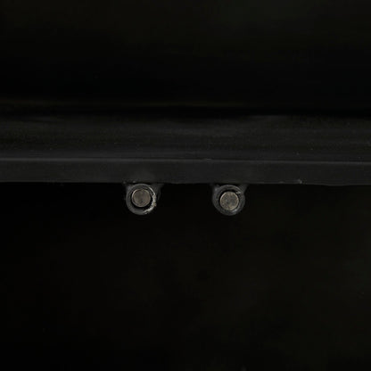 Poppy Glass Door Black Accent Cabinet