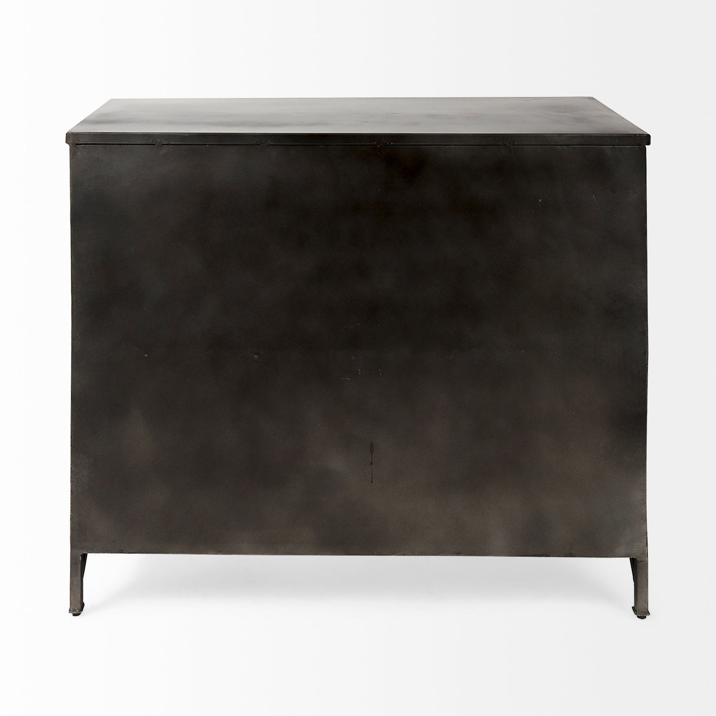 Poppy Glass Door Black Accent Cabinet