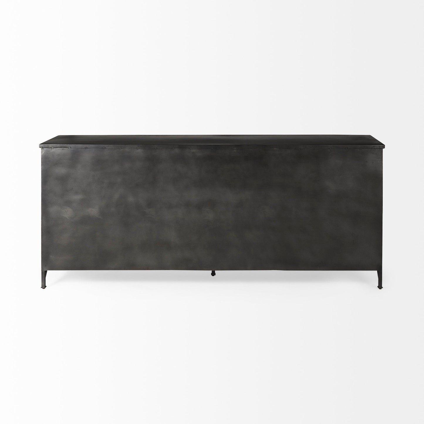 Poppy Glass Door Black Sideboard