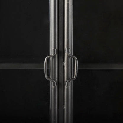 Poppy Metal Black Bookcase