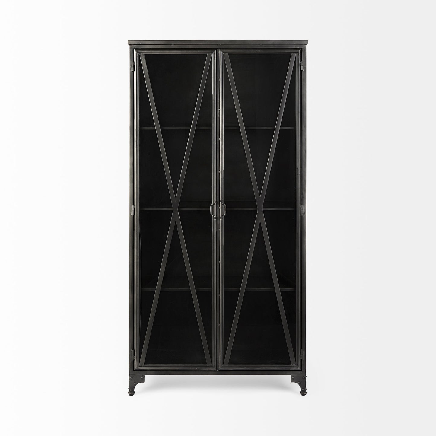 Poppy Metal Black Bookcase