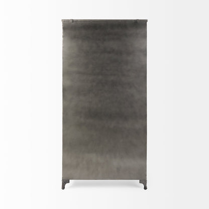 Poppy Metal Black Bookcase