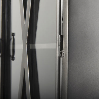 Poppy Metal Black Bookcase