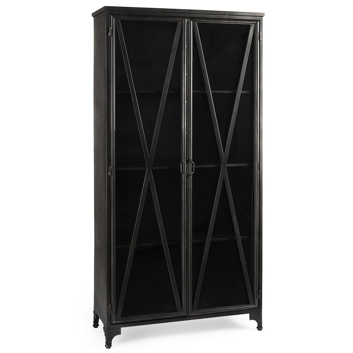 Poppy Metal Black Bookcase