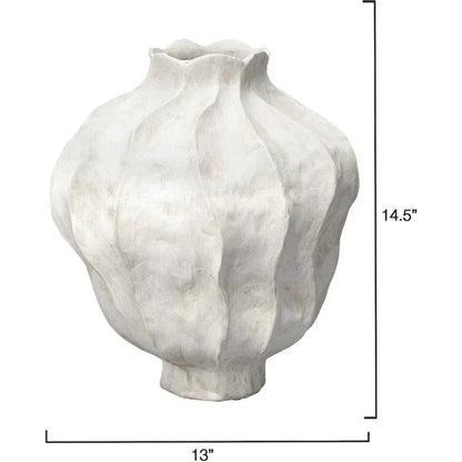 Poppy Porcelain Decorative Vase Jamie Young 9.5 Inch - LOOMLAN - Jamie Young - Vases & Jars