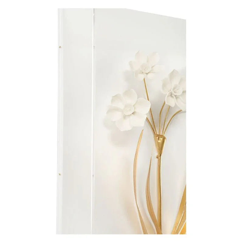 Porcelain Flowers Hamdmade Artwork-Framed Wall Art-Chelsea House-LOOMLAN