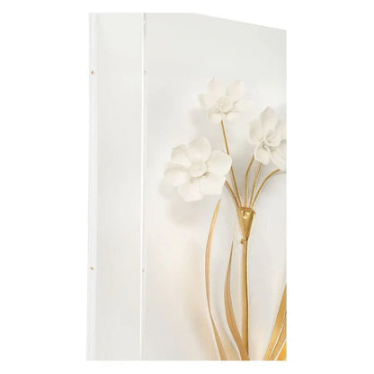 Porcelain Flowers Hamdmade Artwork-Framed Wall Art-Chelsea House-LOOMLAN