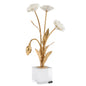 Porcelain Poppie in Crystal Base Sculpture