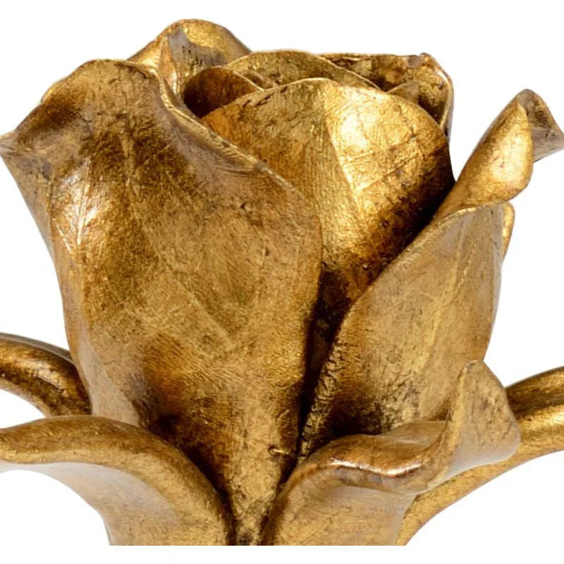 Porcelain Rose On Stand Sculpture - LOOMLAN - Chelsea House - Statues & Sculptures