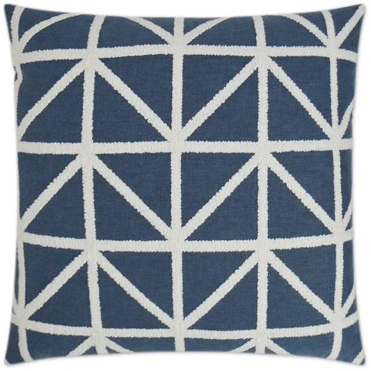 Port Of Call Blue Throw Pillow With Insert - LOOMLAN - D.V. Kap - Throw Pillows