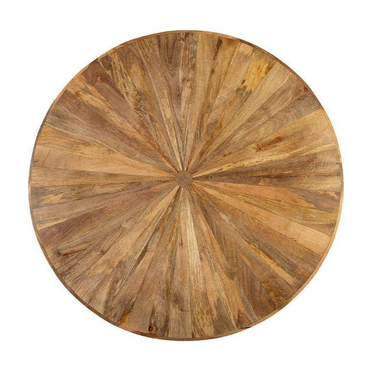 Porter Natural Wooden Round Dining Table-Dining Tables-Furniture Classics-LOOMLAN