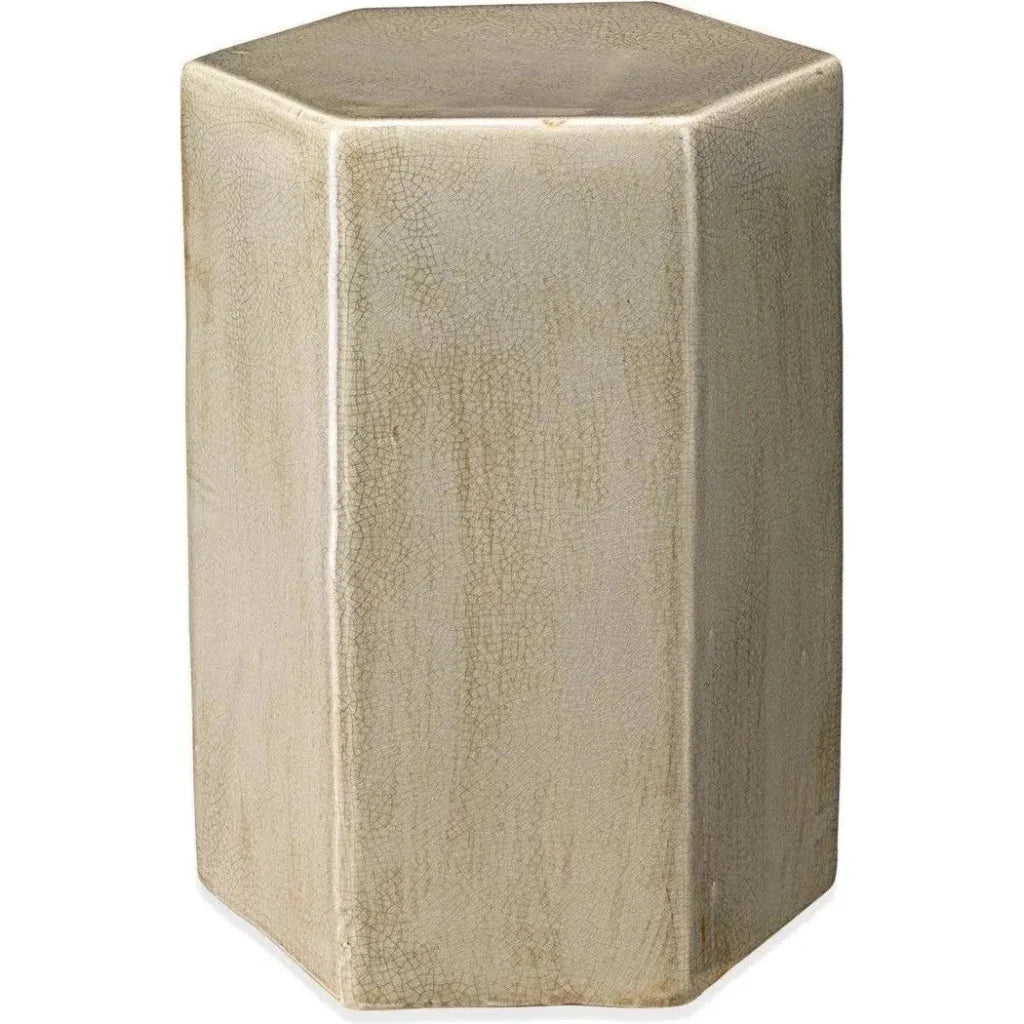 Porto Ceramic Hexagon Side Table