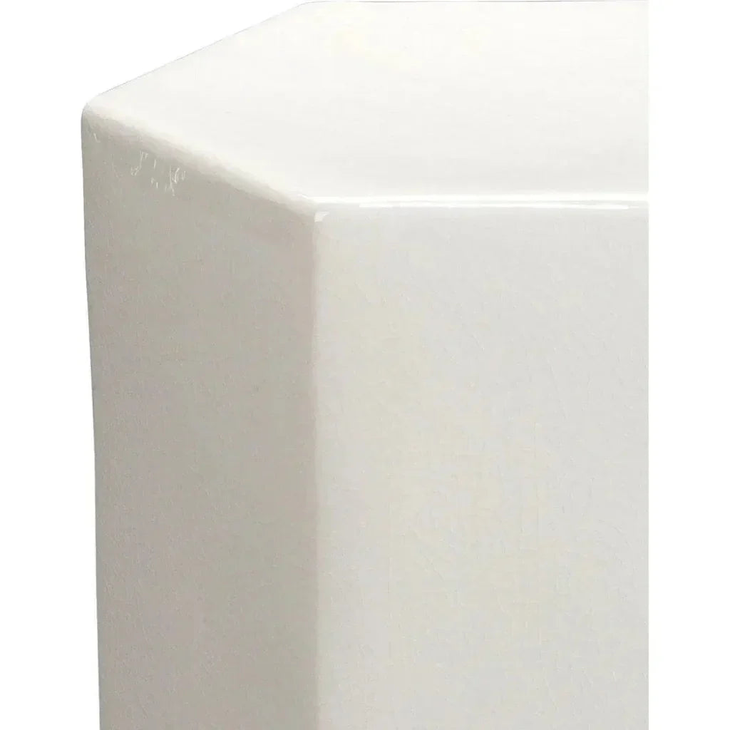 Porto Ceramic Hexagon Side Table