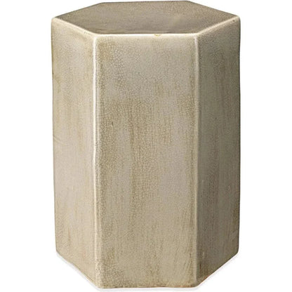 Porto Ceramic Hexagon Side Table