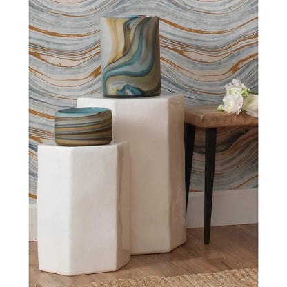 Porto Ceramic Hexagon Side Table