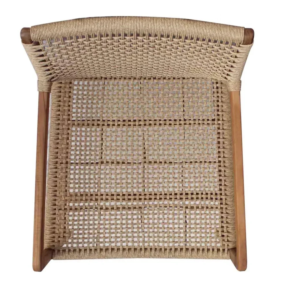 Porto Wood Framed Patio Occasional Chair-Outdoor Accent Chairs-Artesia-LOOMLAN