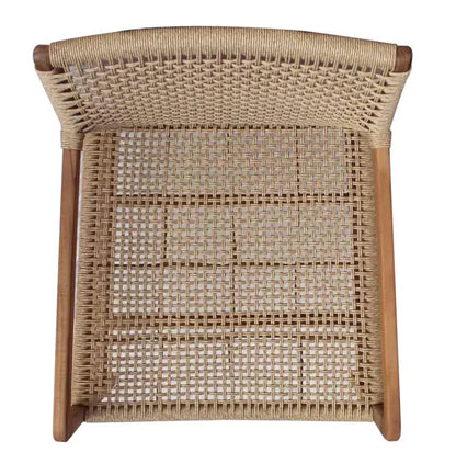 Porto Wood Framed Patio Occasional Chair-Outdoor Accent Chairs-Artesia-LOOMLAN