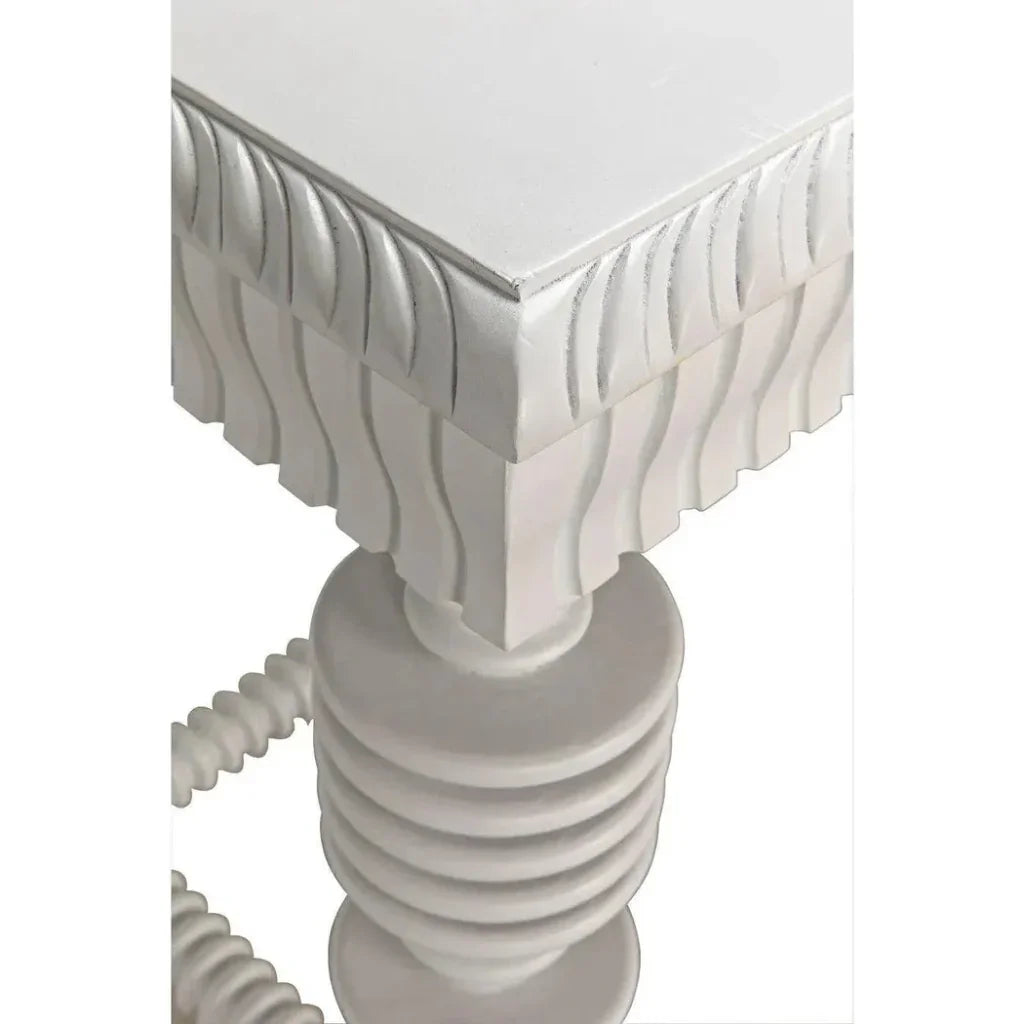 Portuguese Carved Wooden Desk-Home Office Desks-Noir-LOOMLAN