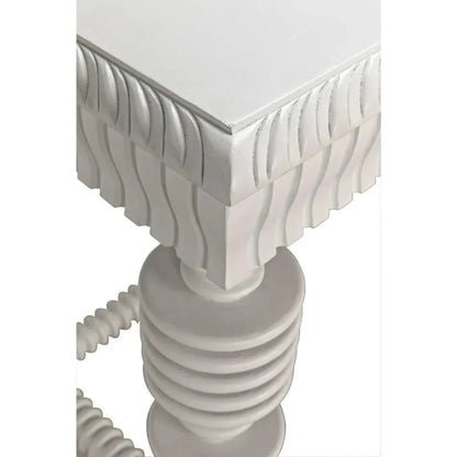 Portuguese Carved Wooden Desk-Home Office Desks-Noir-LOOMLAN