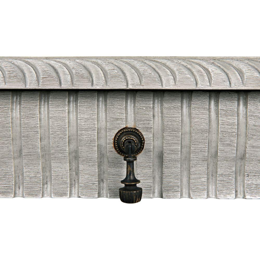 Portuguese Carved Wooden Desk-Home Office Desks-Noir-LOOMLAN