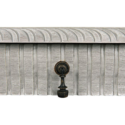 Portuguese Carved Wooden Desk-Home Office Desks-Noir-LOOMLAN