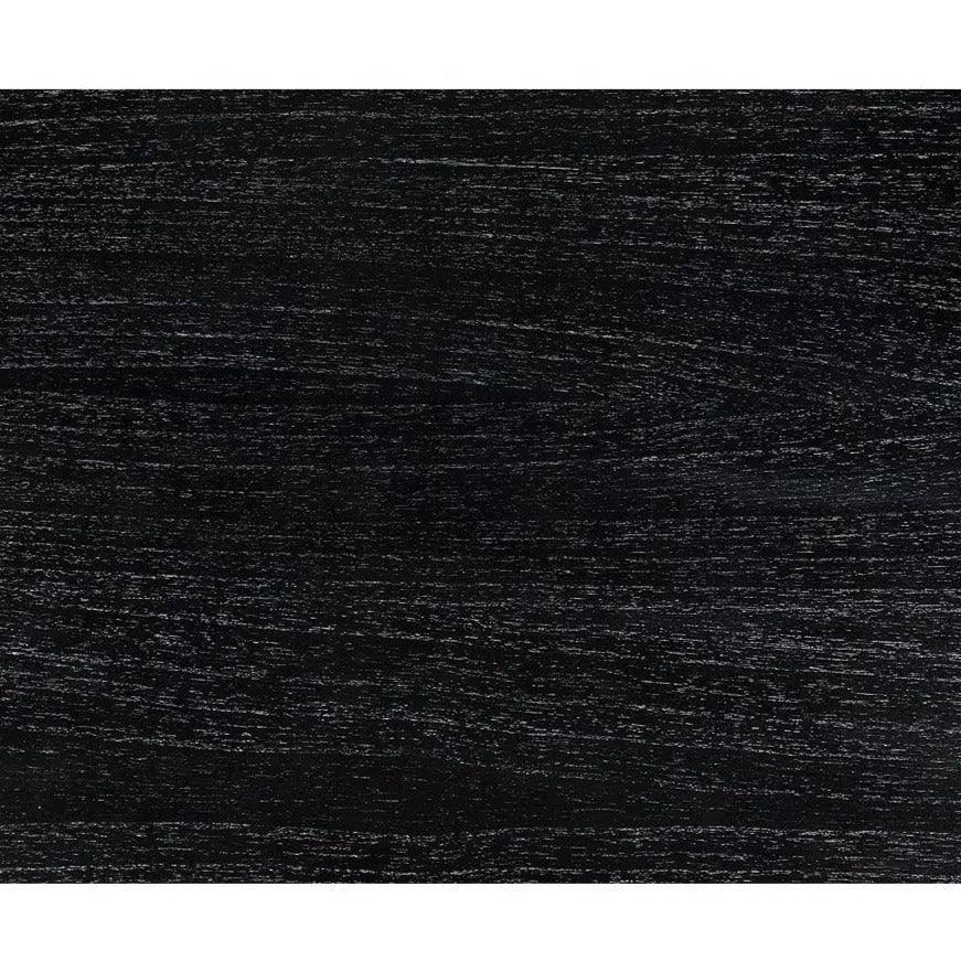 Portuguese Desk, Small Two Drawer Writing Table-Home Office Desks-Noir-LOOMLAN