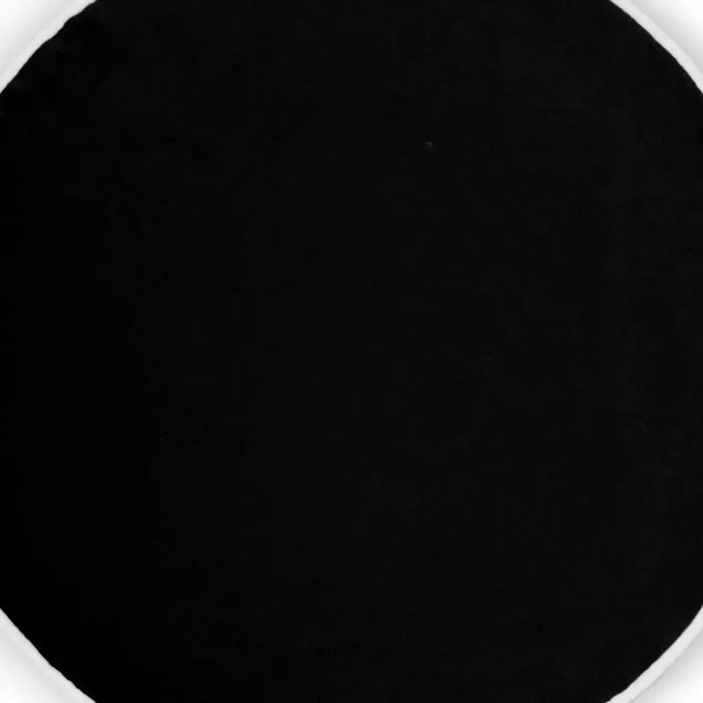 Posh Circle Black Throw Pillow With Insert - LOOMLAN - D.V. Kap - Throw Pillows