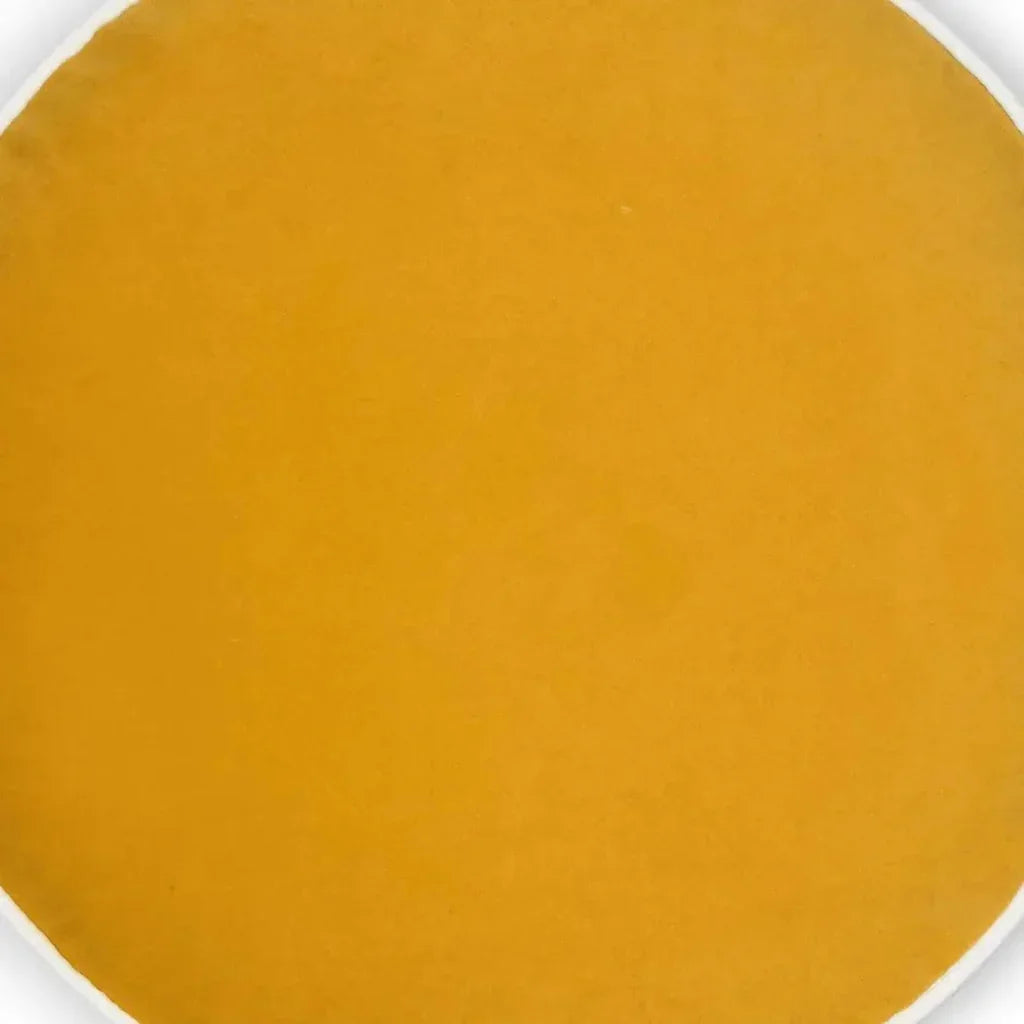 Posh Circle Mustard Yellow Throw Pillow Insert - LOOMLAN - D.V. Kap - Throw Pillows