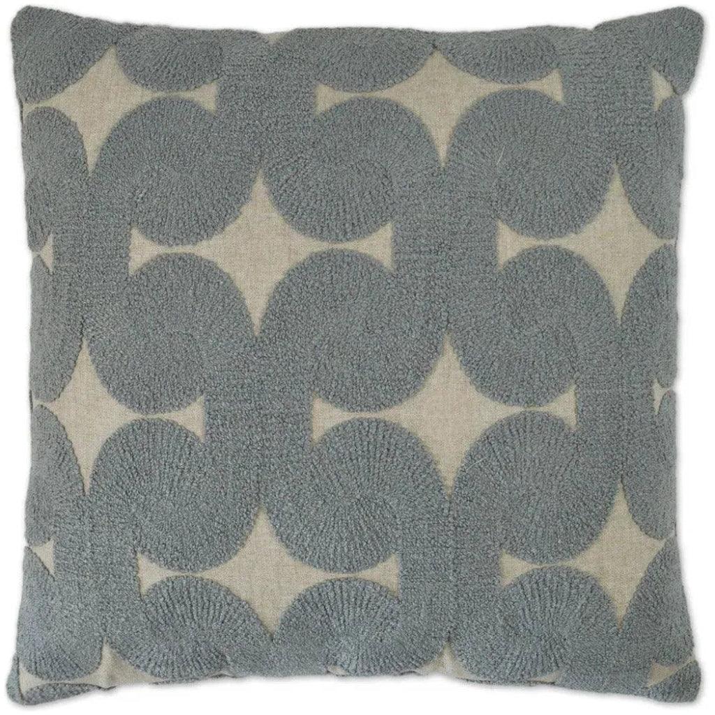 Posh Den Mist Textured Slate Blue Large Throw Pillow - LOOMLAN - D.V. Kap - Throw Pillows
