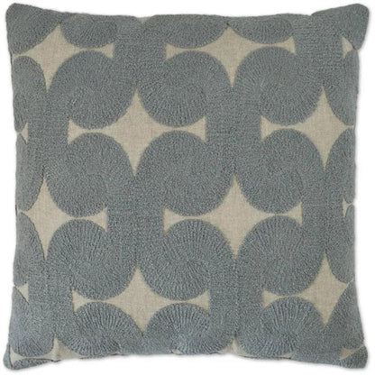 Posh Den Mist Textured Slate Blue Large Throw Pillow - LOOMLAN - D.V. Kap - Throw Pillows
