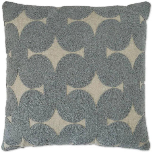 Posh Den Mist Textured Slate Blue Large Throw Pillow - LOOMLAN - D.V. Kap - Throw Pillows