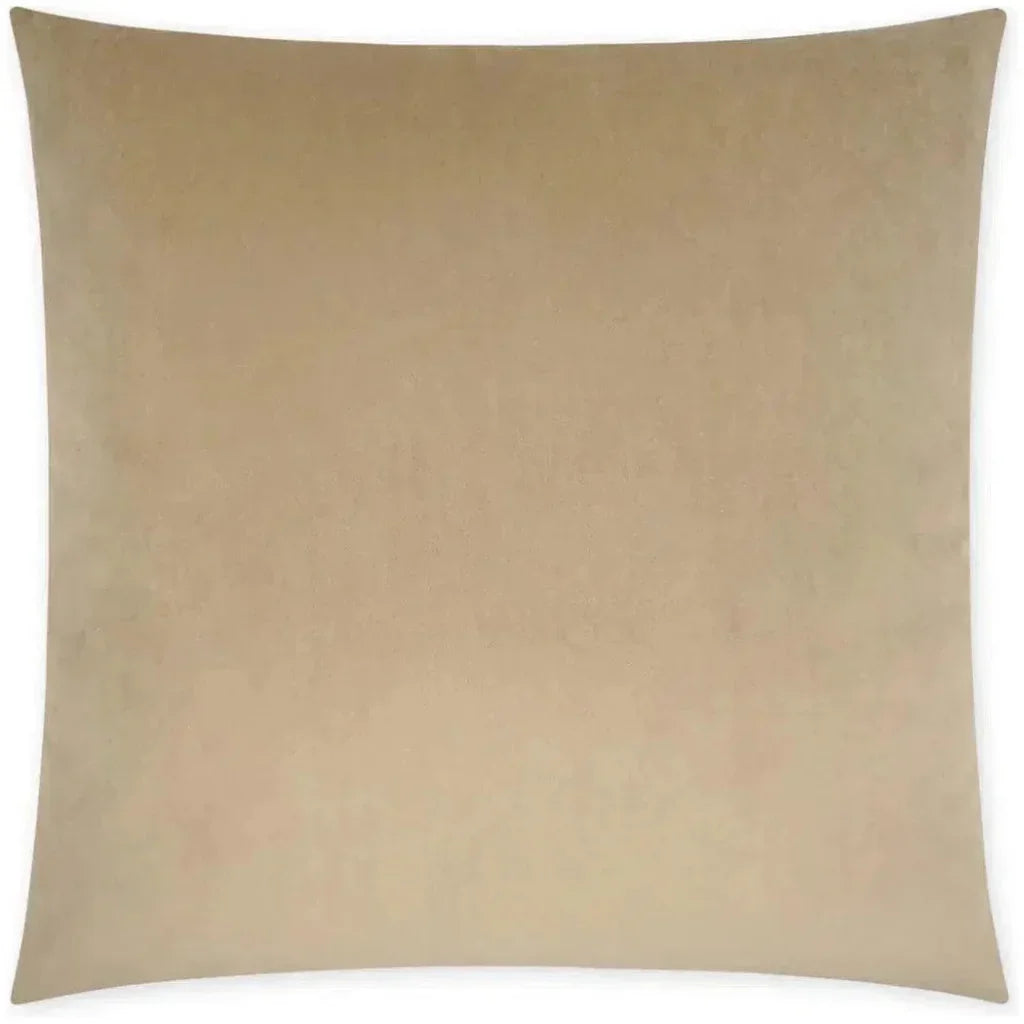 Posh Duo Latte Solid Taupe Large Throw Pillow Insert - LOOMLAN - D.V. Kap - Throw Pillows
