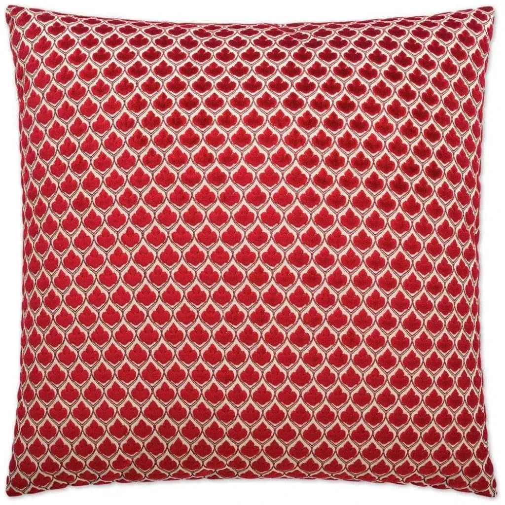 Posh Red Throw Pillow With Insert - LOOMLAN - D.V. Kap - Throw Pillows