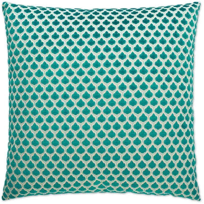 Posh Turquoise Throw Pillow With Insert - LOOMLAN - D.V. Kap - Throw Pillows