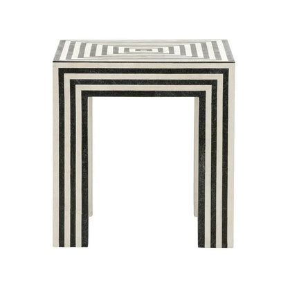 Positano Tessellated Stone Made Accent Table - LOOMLAN - Wildwood - Side Tables