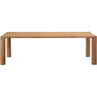 Post Natural Wood Rectangular Dining Table-Dining Tables-Moe's Home-LOOMLAN