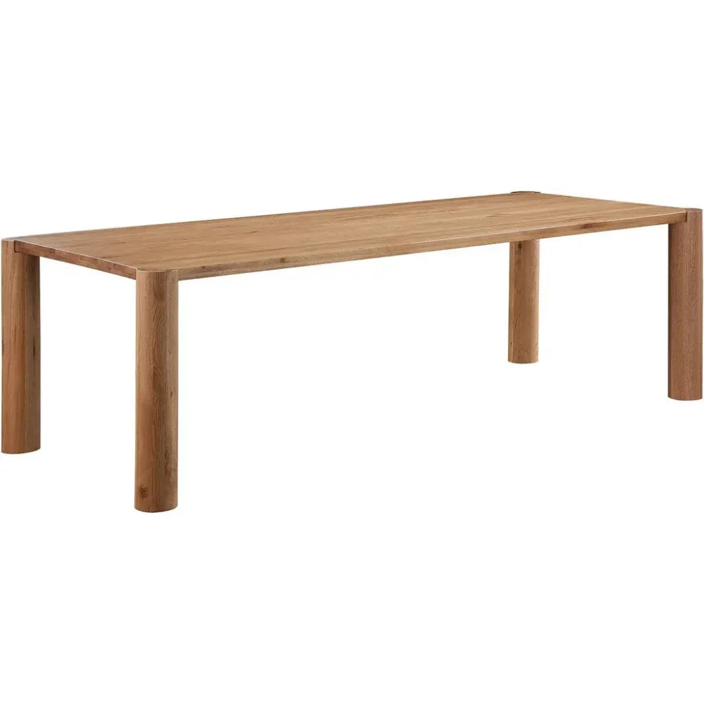 Post Natural Wood Rectangular Dining Table-Dining Tables-Moe's Home-LOOMLAN