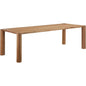 Post Natural Wood Rectangular Dining Table-Dining Tables-Moe's Home-LOOMLAN