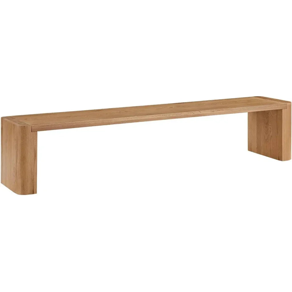 Post Wood Large Dining Bench - LOOMLAN - Moe's Home - Dining Benches