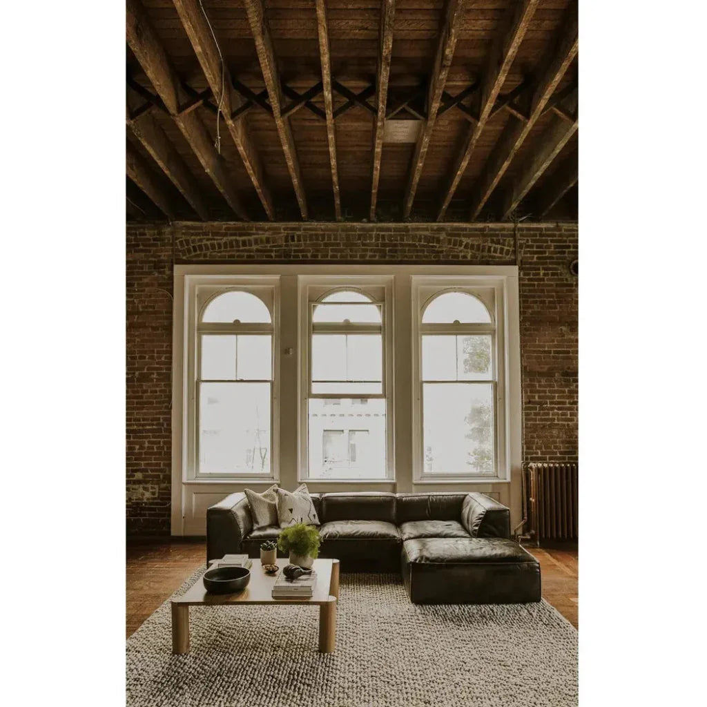 Post Wood Rectangular Coffee Table - LOOMLAN - Moe's Home - Coffee Tables