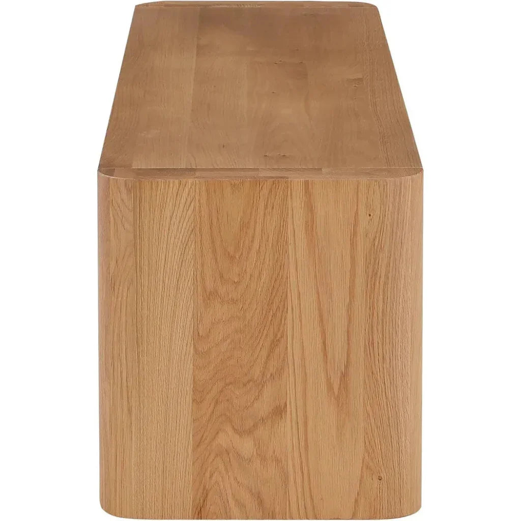 Post Wood Small Dining Bench - LOOMLAN - Moe's Home - Dining Benches