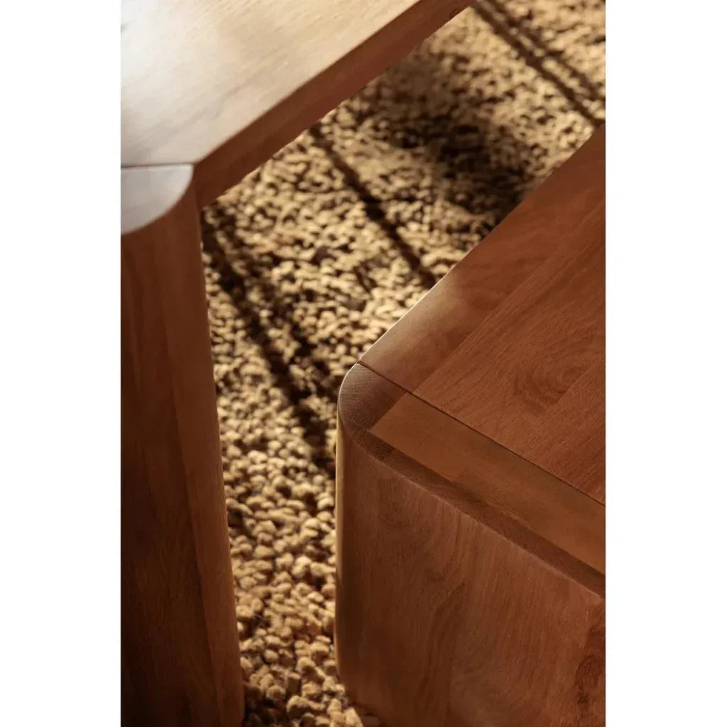 Post Wood Small Dining Bench - LOOMLAN - Moe's Home - Dining Benches