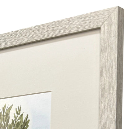 Pot of Herbs Blue Framed Wall Art 2PC