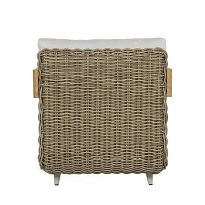 Potenza Armchair Palazzo Cream Stain Resistant Teak-Outdoor Lounge Chairs-SUNPAN-LOOMLAN