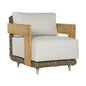 Potenza Armchair Palazzo Cream Stain Resistant Teak-Outdoor Lounge Chairs-SUNPAN-LOOMLAN