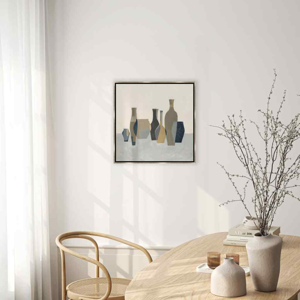 Pottery Hand Crafted Canvas Art