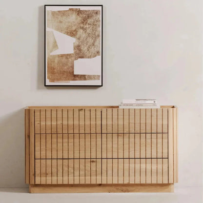 Povera Wood 6 Drawer Dresser - LOOMLAN - Moe's Home - Dressers